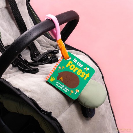 Buggy Book with Felt Flaps - In the Forest | Chunky Pram Book for Babies | 6 Spreads of Bright Woodland Scenes [KSIĄŻKA]