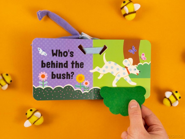 Buggy Book with Felt Flaps - In the Park | Chunky Pram Book for Babies | 6 Spreads of Bright Park Scenes [KSIĄŻKA]