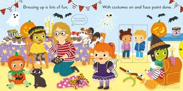 Busy Halloween: A Halloween push, pull, slide book, perfect to share with toddlers during the spooky season! - Campbell Books [KSIĄŻKA]