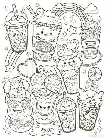 Cafe Cuties Colouring Book: The Relaxing Colouring Book Full of Adorable Cafe Characters - Scholastic [KSIĄŻKA]