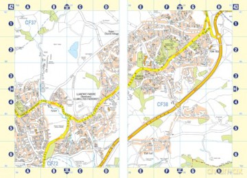 Cardiff A-Z Street Atlas: Accurate street map for easy navigation - A-Z Maps [KSIĄŻKA]