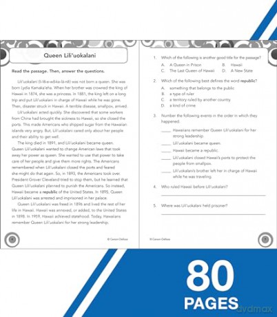 Carson Dellosa Skill Builders Reading Comprehension Workbook-Language Arts Grade 6 Reproducible Activity Book With Reading Passages and Activities [KSIĄŻKA]