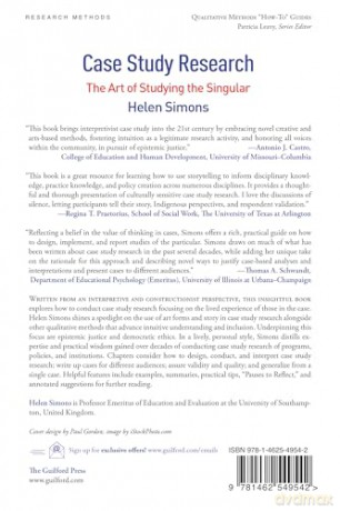 Case Study Research: The Art of Studying the Singular - Helen Simons [KSIĄŻKA]
