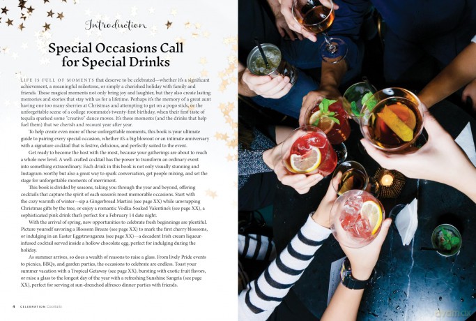 Celebration Cocktails: Outstanding Batch Cocktails and Individual Drinks for Holidays, Parties, Birthdays, Weddings, and Other Festive Occasions - Rhiannon Lee [KSIĄŻKA]
