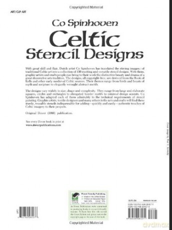 Celtic Stencil Designs: Pictorial Archive - Co Spinhoven [KSIĄŻKA]