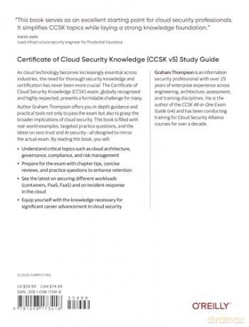 Certificate of Cloud Security Knowledge - Graham Thompson [KSIĄŻKA]