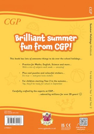 CGP Summer Holidays Activity Workbook - for kids between Year 1 and Year 2 - CGP Books [KSIĄŻKA]