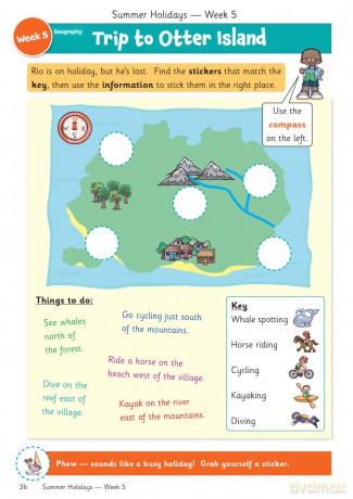 CGP Summer Holidays Activity Workbook - for kids between Year 2 and Year 3 - CGP Books [KSIĄŻKA]