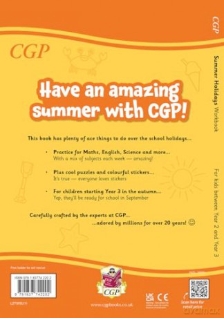 CGP Summer Holidays Activity Workbook - for kids between Year 2 and Year 3 - CGP Books [KSIĄŻKA]