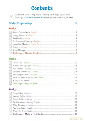 CGP Summer Holidays Activity Workbook - for kids between Year 2 and Year 3 - CGP Books [KSIĄŻKA]
