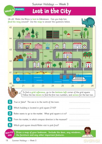 CGP Summer Holidays Activity Workbook - for kids between Year 3 and Year 4 - CGP Books [KSIĄŻKA]
