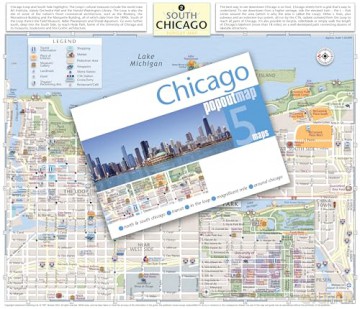 Chicago PopOut Map: Pocket size, pop up, city map of Chicago - PopOut Maps [KSIĄŻKA]