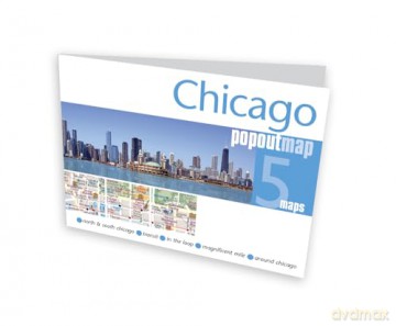 Chicago PopOut Map: Pocket size, pop up, city map of Chicago - PopOut Maps [KSIĄŻKA]