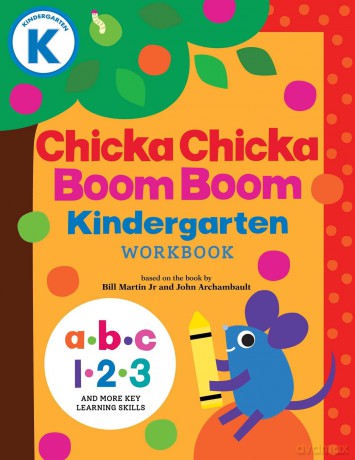 Chicka Chicka Boom Boom Kindergarten Workbook: Writing Practice for Tracing, Counting, Shapes, Problem Solving, and Thinking Skills for Ages 4-6 - Bill Martin Jr [KSIĄŻKA]