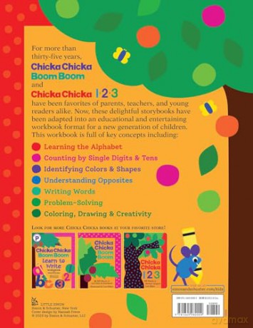 Chicka Chicka Boom Boom Kindergarten Workbook: Writing Practice for Tracing, Counting, Shapes, Problem Solving, and Thinking Skills for Ages 4-6 - Bill Martin Jr [KSIĄŻKA]