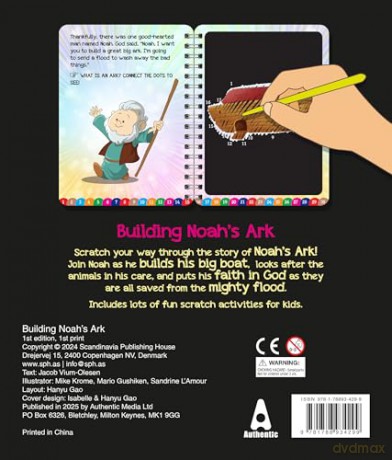 Children's Scratch Bible: Building Noah's Ark: Scratch your way through the Bible! - Jacob Vium-Olesen [KSIĄŻKA]