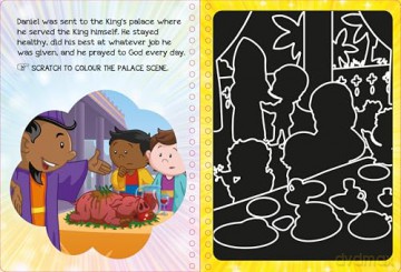Children's Scratch Bible: Daniel and the Lions: Scratch your way through the Bible! - Jacob Vium-Olesen [KSIĄŻKA]