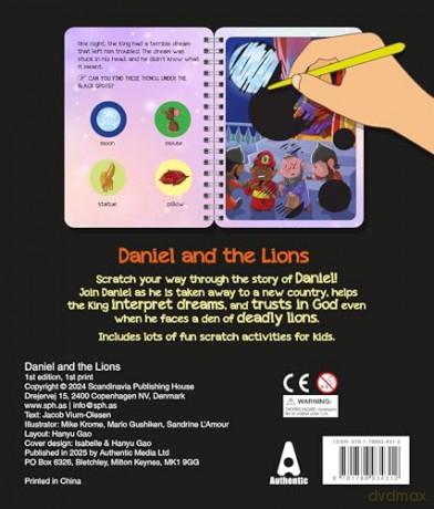 Children's Scratch Bible: Daniel and the Lions: Scratch your way through the Bible! - Jacob Vium-Olesen [KSIĄŻKA]