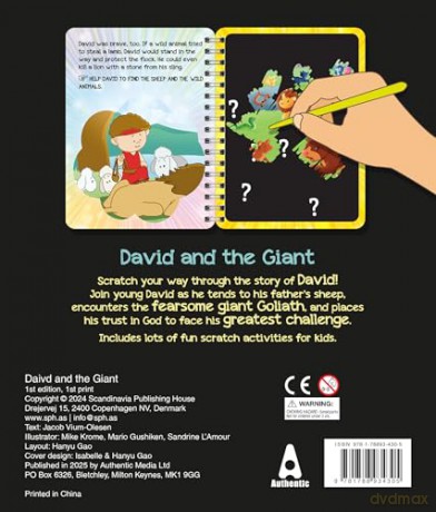 Children's Scratch Bible: David and the Giant: Scratch your way through the Bible! - Jacob Vium-Olesen [KSIĄŻKA]