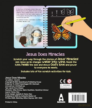 Children's Scratch Bible: Jesus Does Miracles: Scratch your way through the Bible! - Jacob Vium-Olesen [KSIĄŻKA]