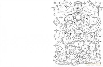 Christmas Capybara Cuties: The Relaxing Colouring Book Full of Adorable Festive Characters - Scholastic [KSIĄŻKA]