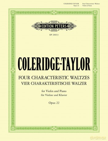 Coleridge-Taylor: Four Characteristic Waltzes Op. 22 - Samuel Coleridge-Taylor [KSIĄŻKA]