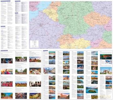 Collins Rail Map of Europe: Plan your flight-free European adventure - Collins Maps [KSIĄŻKA]