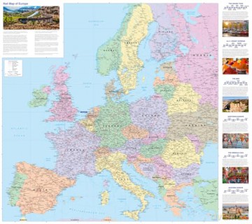 Collins Rail Map of Europe: Plan your flight-free European adventure - Collins Maps [KSIĄŻKA]