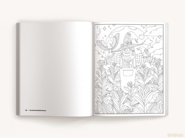COLOR ME HALLOWEEN SC: A Spooky Coloring Book - Mill Cider [KSIĄŻKA]