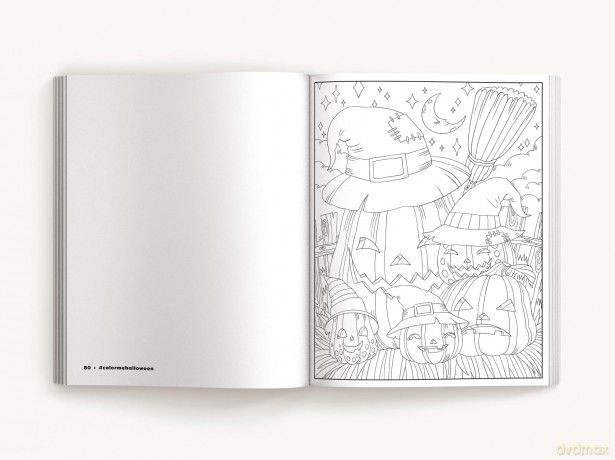 COLOR ME HALLOWEEN SC: A Spooky Coloring Book - Mill Cider [KSIĄŻKA]