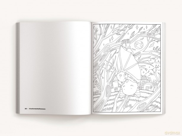 COLOR ME HALLOWEEN SC: A Spooky Coloring Book - Mill Cider [KSIĄŻKA]
