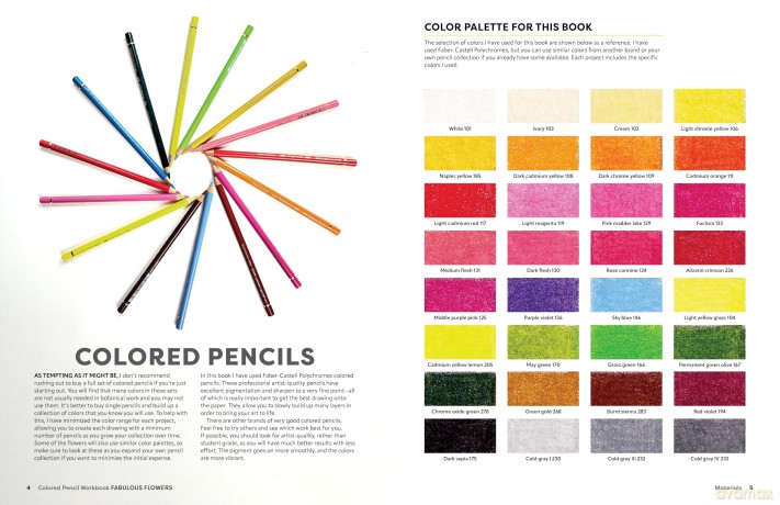 Colored Pencil Workbook: Fabulous Flowers: Techniques, Templates, and Video Tutorials for Beginner-Friendly Projects - Sun-Kyong Clifford [KSIĄŻKA]
