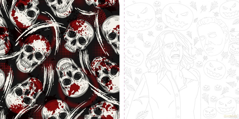 Coloring Creepy Horror Movies: An Unofficial Coloring Adventure - Walter Foster Creative Team [KSIĄŻKA]