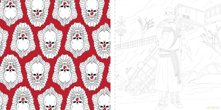 Coloring Creepy Horror Movies: An Unofficial Coloring Adventure - Walter Foster Creative Team [KSIĄŻKA]
