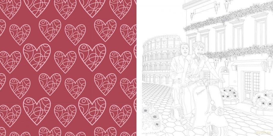 Coloring Rom-Com Movie Magic: An Unofficial Coloring Adventure - Walter Foster Creative Team [KSIĄŻKA]