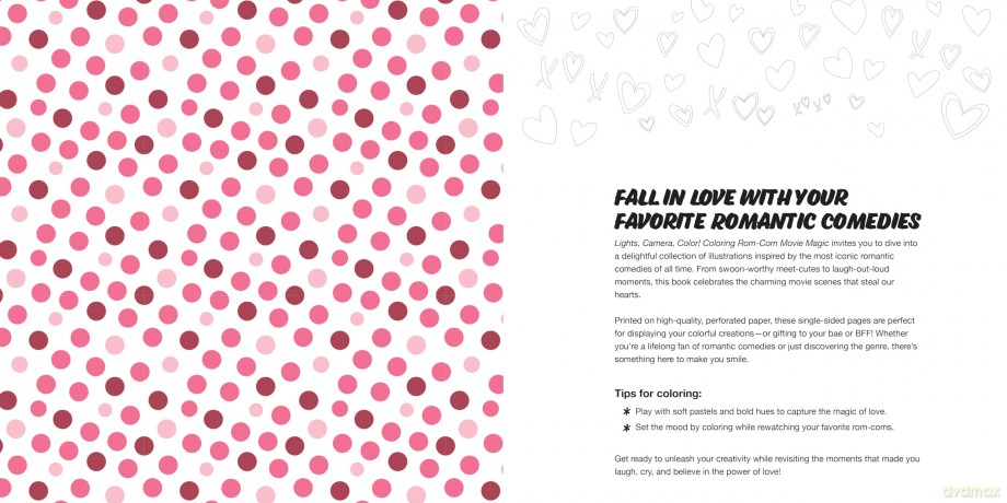 Coloring Rom-Com Movie Magic: An Unofficial Coloring Adventure - Walter Foster Creative Team [KSIĄŻKA]