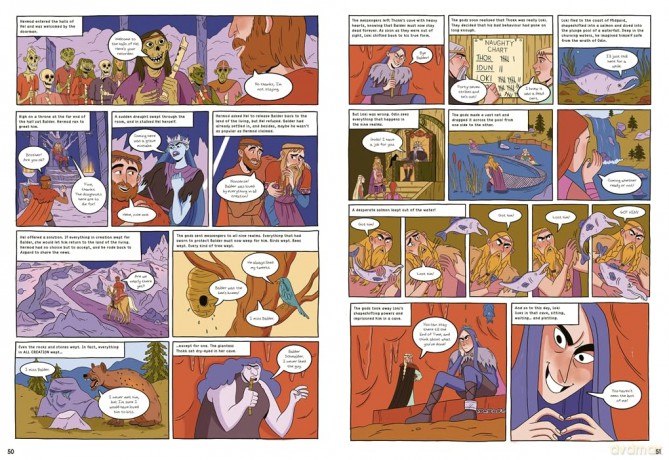 Comic Strip Myths: Norse Myths, Monsters and Viking Voyages - Stephen Davies [KSIĄŻKA]