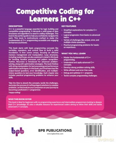 Competitive Coding for Learners in C++: From basics to brilliance in simple steps - Dr. Ankush Mittal [KSIĄŻKA]