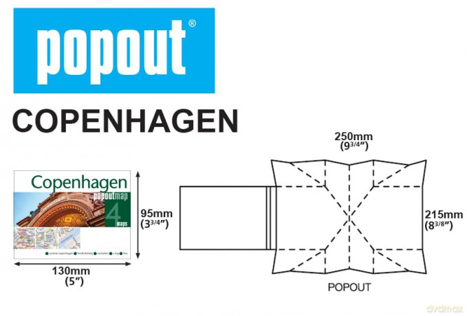 Copenhagen PopOut Map - PopOut Maps [KSIĄŻKA]