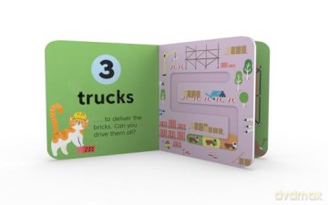 Count Down - At the Building Site: A new children's illustrated novelty board book for 2025 - Kit Frost [KSIĄŻKA]