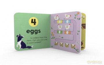 Count Down - On the Farm: A new children's illustrated novelty board book for 2025 - Kit Frost [KSIĄŻKA]