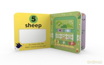 Count Down - On the Farm: A new children's illustrated novelty board book for 2025 - Kit Frost [KSIĄŻKA]