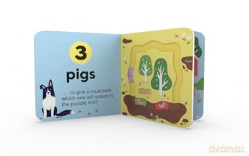 Count Down - On the Farm: A new children's illustrated novelty board book for 2025 - Kit Frost [KSIĄŻKA]
