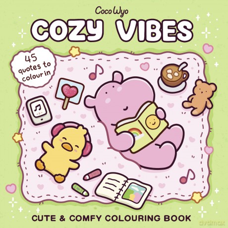 Cozy Vibes: A cozy and comfy colouring book for all ages - Coco Wyo [KSIĄŻKA]