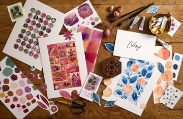 Creative Abstract Mixed Media: The beginner's guide to expressive painting with watercolor and more! - Kate Rebecca Leach [KSIĄŻKA]