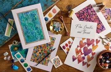 Creative Abstract Mixed Media: The beginner's guide to expressive painting with watercolor and more! - Kate Rebecca Leach [KSIĄŻKA]