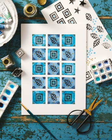 Creative Abstract Mixed Media: The beginner's guide to expressive painting with watercolor and more! - Kate Rebecca Leach [KSIĄŻKA]