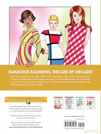 Creative Haven A Century of Fashion Coloring Book - Eileen Miller [KSIĄŻKA]