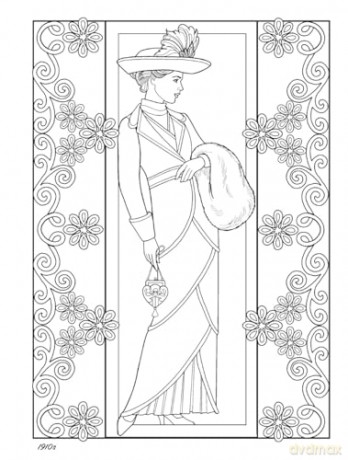 Creative Haven A Century of Fashion Coloring Book - Eileen Miller [KSIĄŻKA]