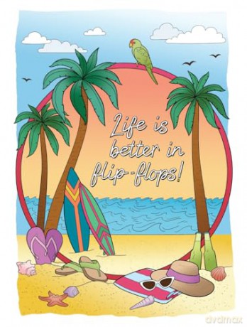 Creative Haven On Island Time Coloring Book - Jessica Mazurkiewicz [KSIĄŻKA]